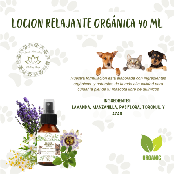 LOCIÓN RELAJANTE  ANTI-ESTRÉS PARA MASCOTAS - Imagen 4