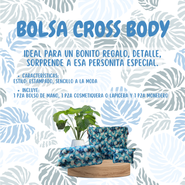 Regalo Para Dama, Niña, Bolsa Cross Body 3pz - Imagen 4