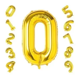 NUMERO METALICO DE GLOBO