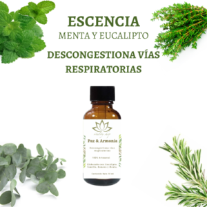 ESCENCIA PARA HUMIDIFICADOR Y DIFUSOR PAZ & ARMONIA VÍAS RESPIRATORIAS