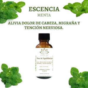 ESCENCIA PARA HUMIDIFICADOR Y DIFUSOR PAZ & EQUILIBRIO DOLOR DE CABEZA, MIGRAÑA