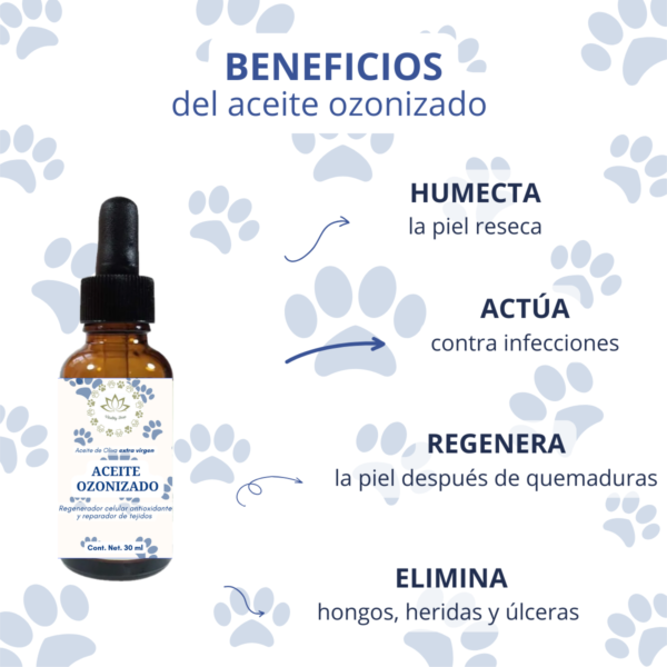 Aceite Ozonizado Desinfecta Hidrata Humecta Para Perro Gato - Imagen 3