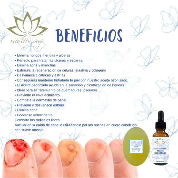 Aceite Y Jabón Ozonizado Para Heridas Acné Regenera La Piel - Imagen 4