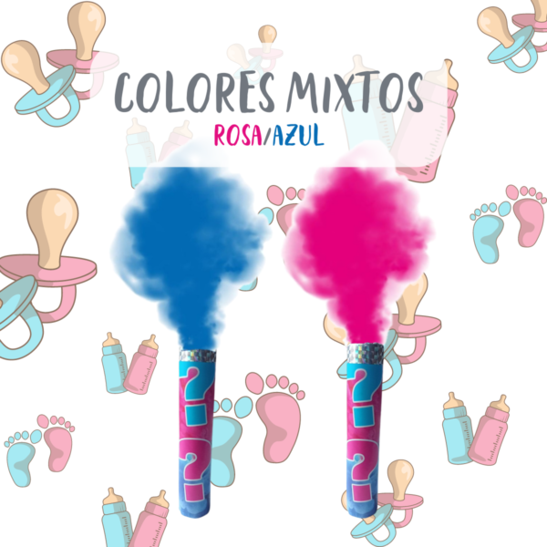 Bomba Revelación De Sexo Humo Bengala Baby shower Niño Niña 2pz - Imagen 2