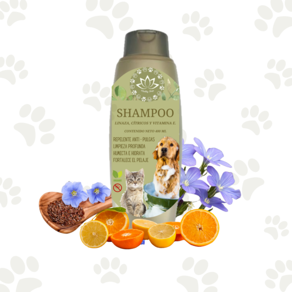 Shampoo Repelente Para Mascotas Equilibra Glándulas Sebáceas - Imagen 3