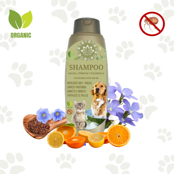 Shampoo Repelente Para Mascotas Equilibra Glándulas Sebáceas - Imagen 2
