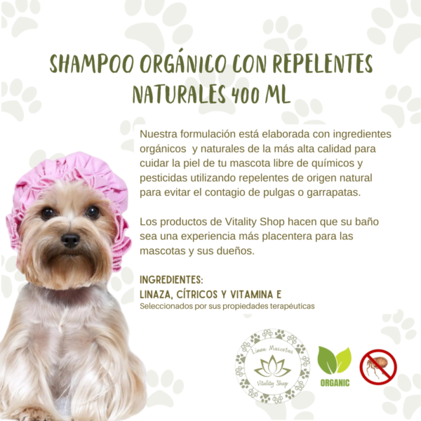Shampoo Repelente Para Mascotas Equilibra Glándulas Sebáceas - Imagen 4