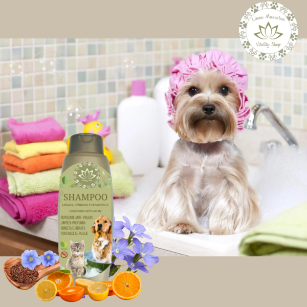 Shampoo Repelente Para Mascotas Equilibra Glándulas Sebáceas - Imagen 7