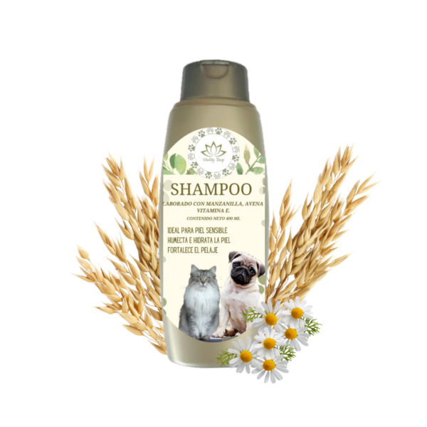 Shampoo Orgánico Anti Pulgas Para Mascota Piel Sensible
