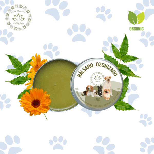 Bálsamo Ozonizado Reparador Hidratante Heridas Perro Gato 60g - Imagen 2