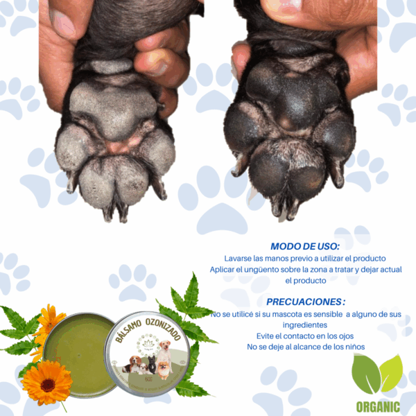 Bálsamo Ozonizado Reparador Hidratante Heridas Perro Gato 60g - Imagen 5