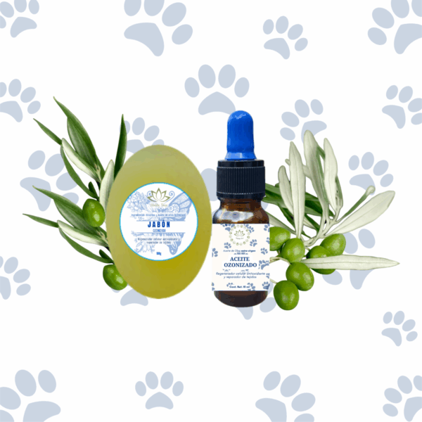 Aceite Y Jabón Ozonizado Heridas Desinfecta Regenera Mascota - Imagen 2